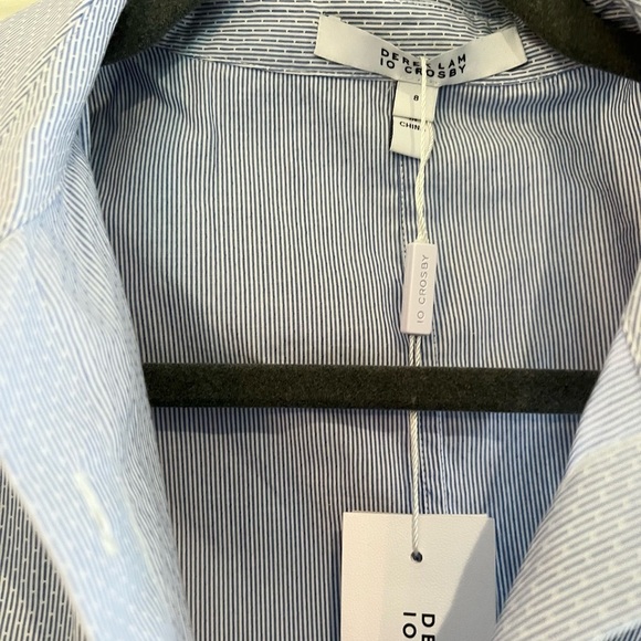 10 Crosby Derek Lam Blue Mini Dress - Picture 13 of 14